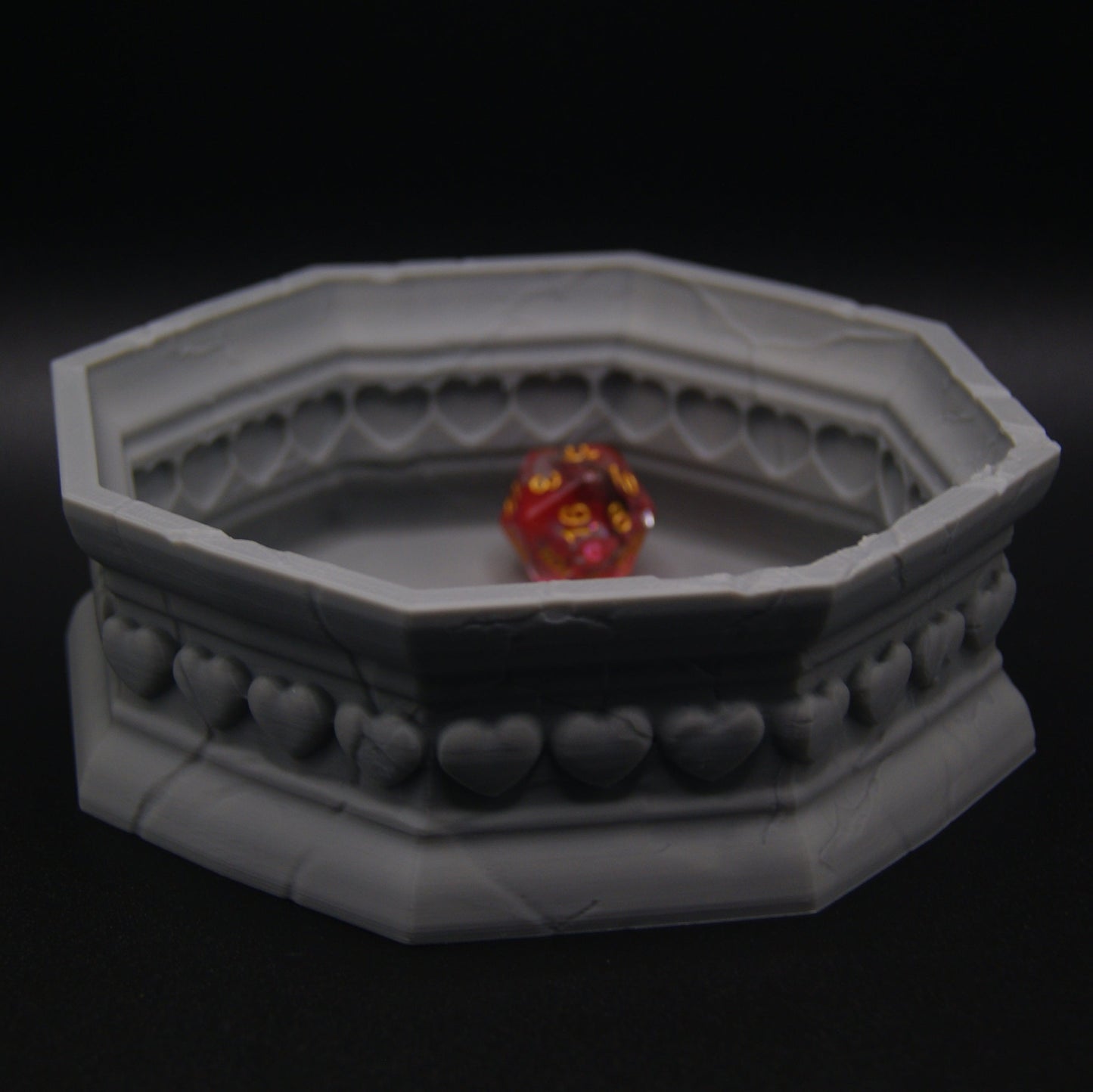 Hearts Vault Dice Rolling Tray