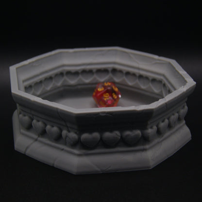 Hearts Vault Dice Rolling Tray